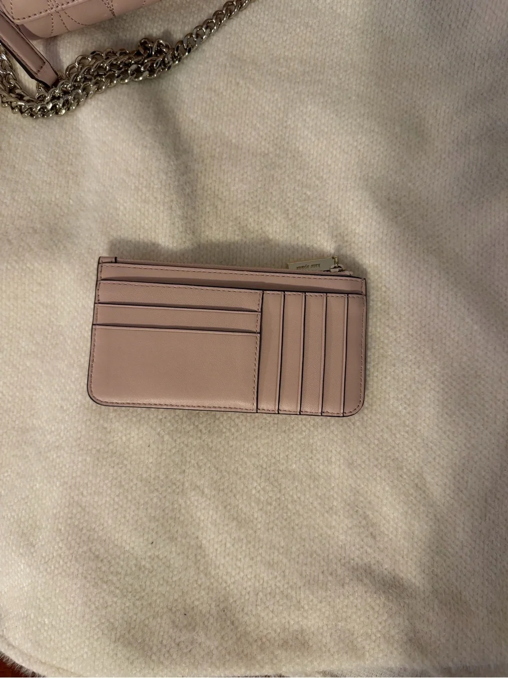 kate spade quilted leather crossbody bag and card pouch - dusty rose